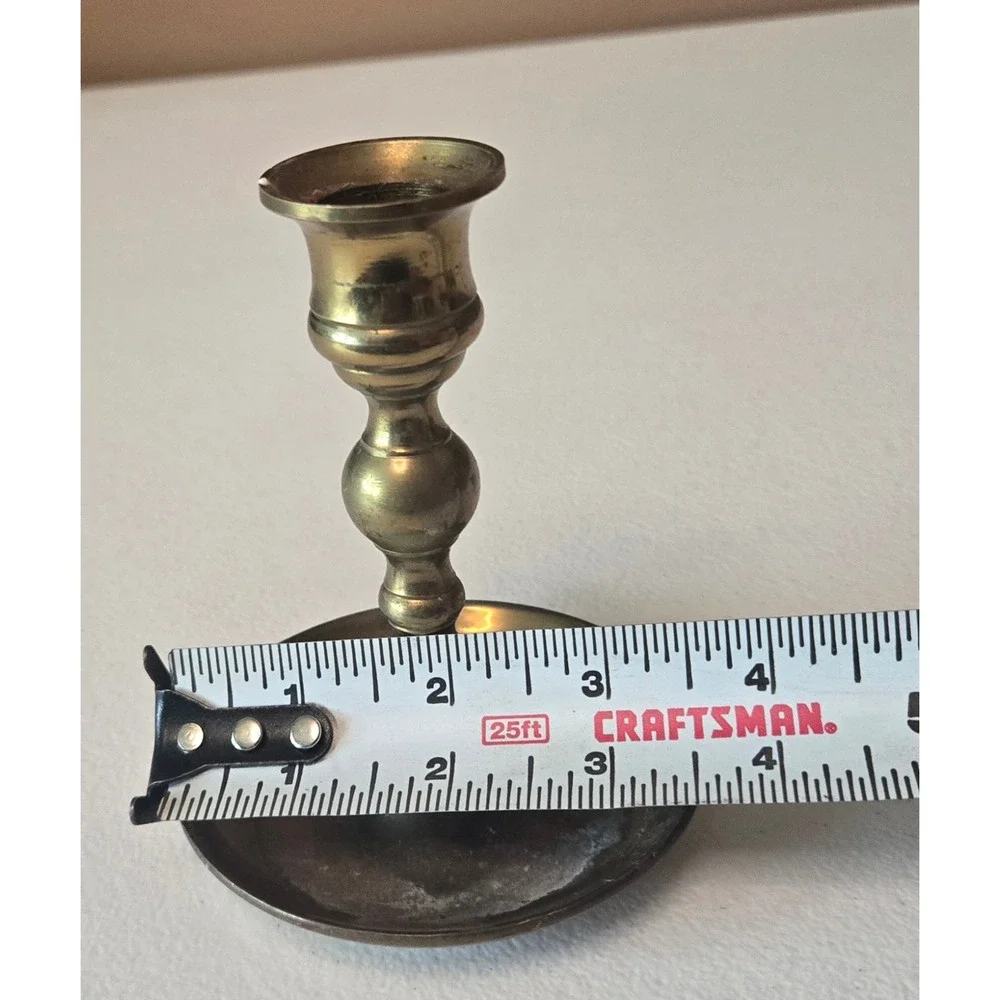 Vintage Brass Candlestick Holder 5